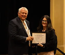 Christina Schaaf Accepting Award